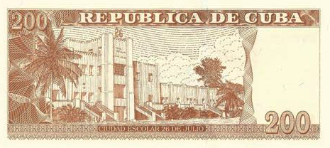 P130 Cuba 200 Pesos Year 2015 (2010)